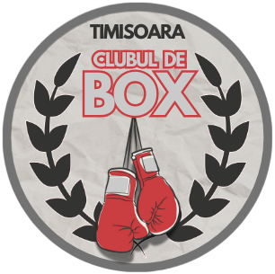 Logo Clubul de Box Timișoara - mănuși de box roșii simbolizând antrenamentele profesioniste